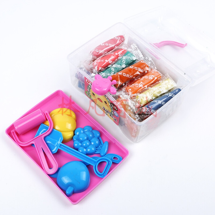 晨光(M&G)  24色盒装彩泥 可爱卡通 儿童手工DIY玩具 橡皮泥套装 AKE04066