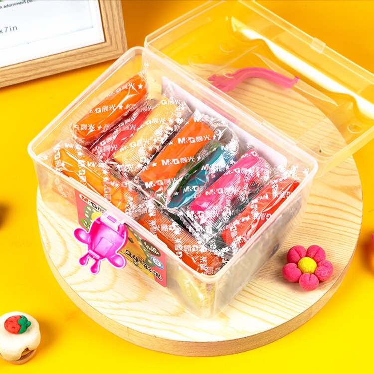 晨光(M&G)  24色盒装彩泥 可爱卡通 儿童手工DIY玩具 橡皮泥套装 AKE04066