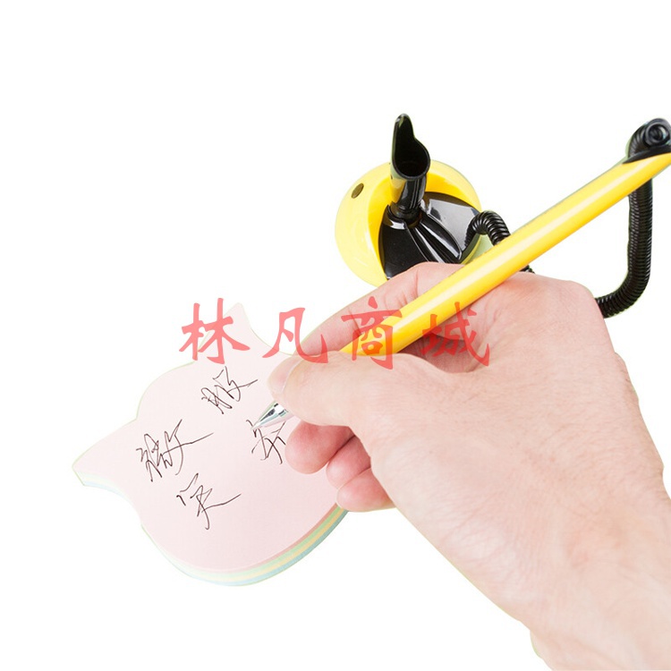 晨光(M&G)  0.5mm黑色台笔 可黏贴微笑中性笔 子弹头签字笔 24支/盒AGP16103 
